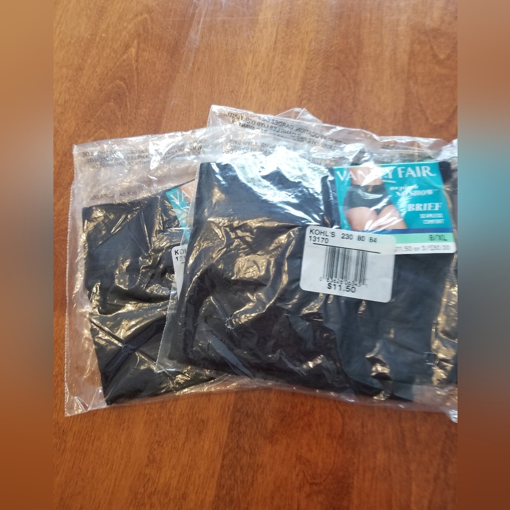 Vanity Fair Black Briefs